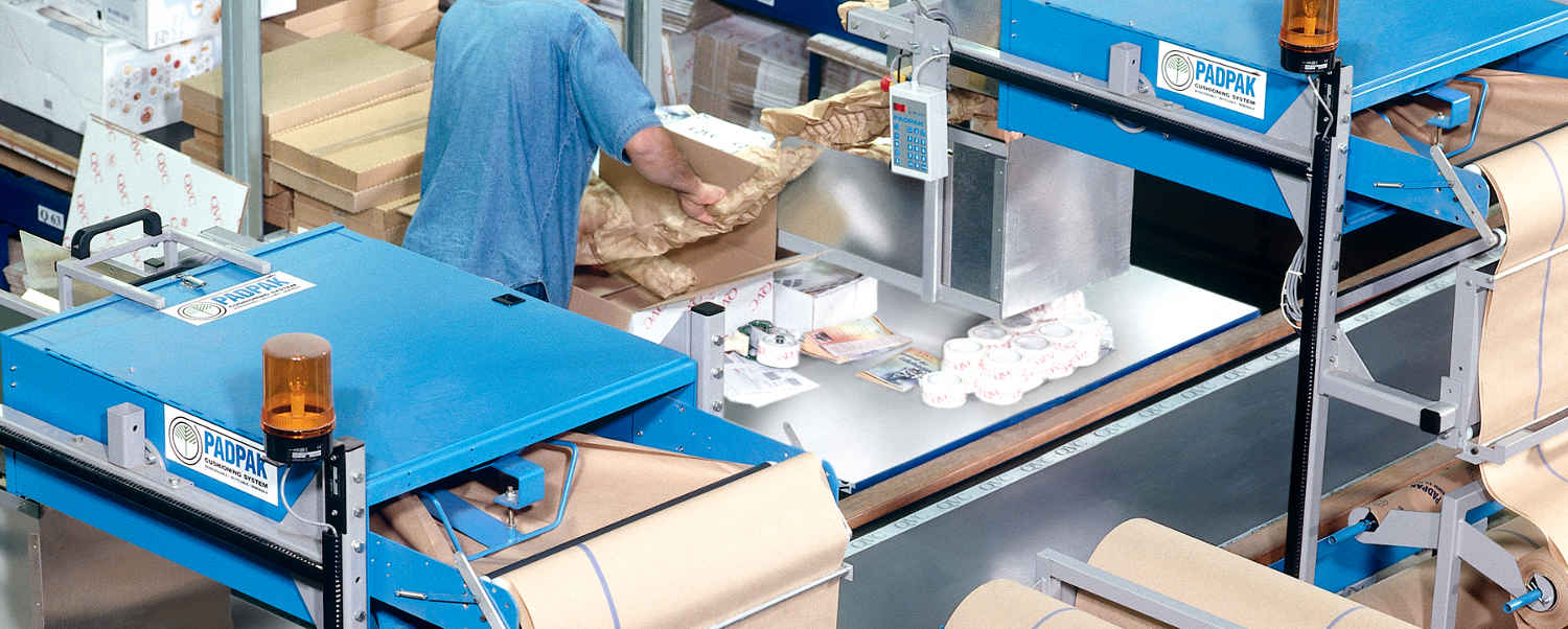 PadPak padpak system integriert in verpackungsumgebung - PadPak