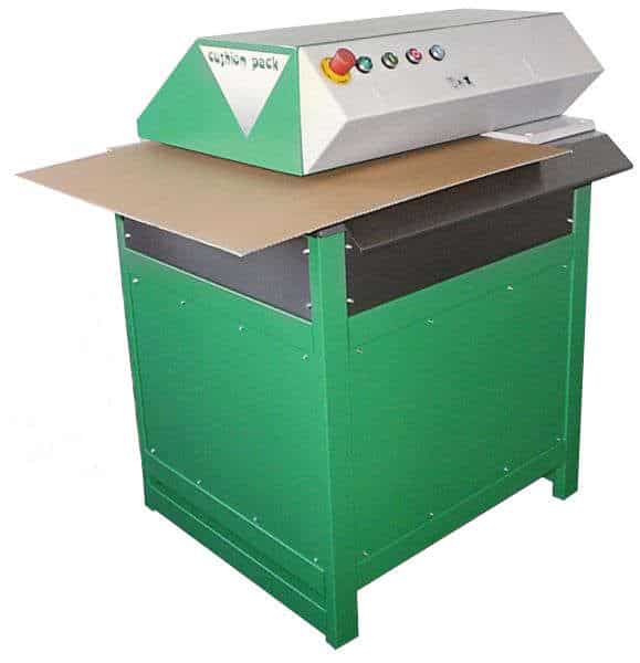 Cushion Pack Packaging machine with old cardboard packaging 